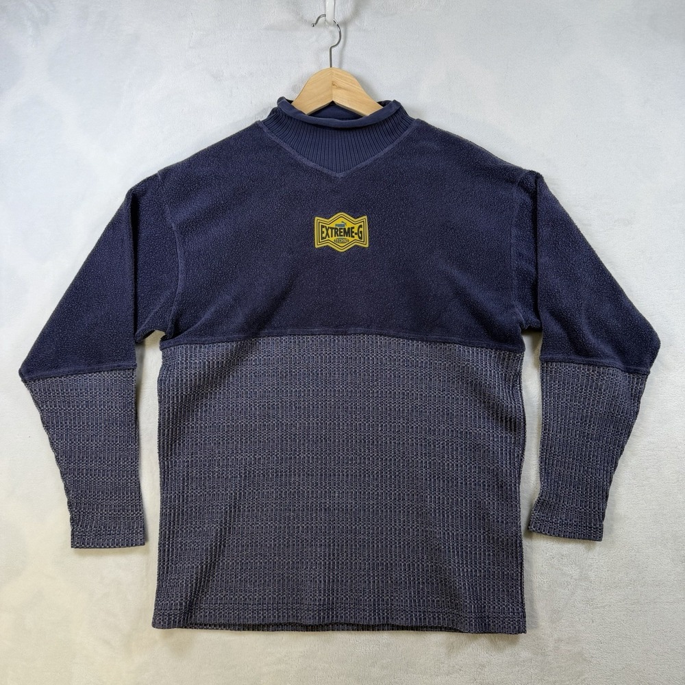 Vintage Puma EXTREME-G techno fleece pullover Size Small